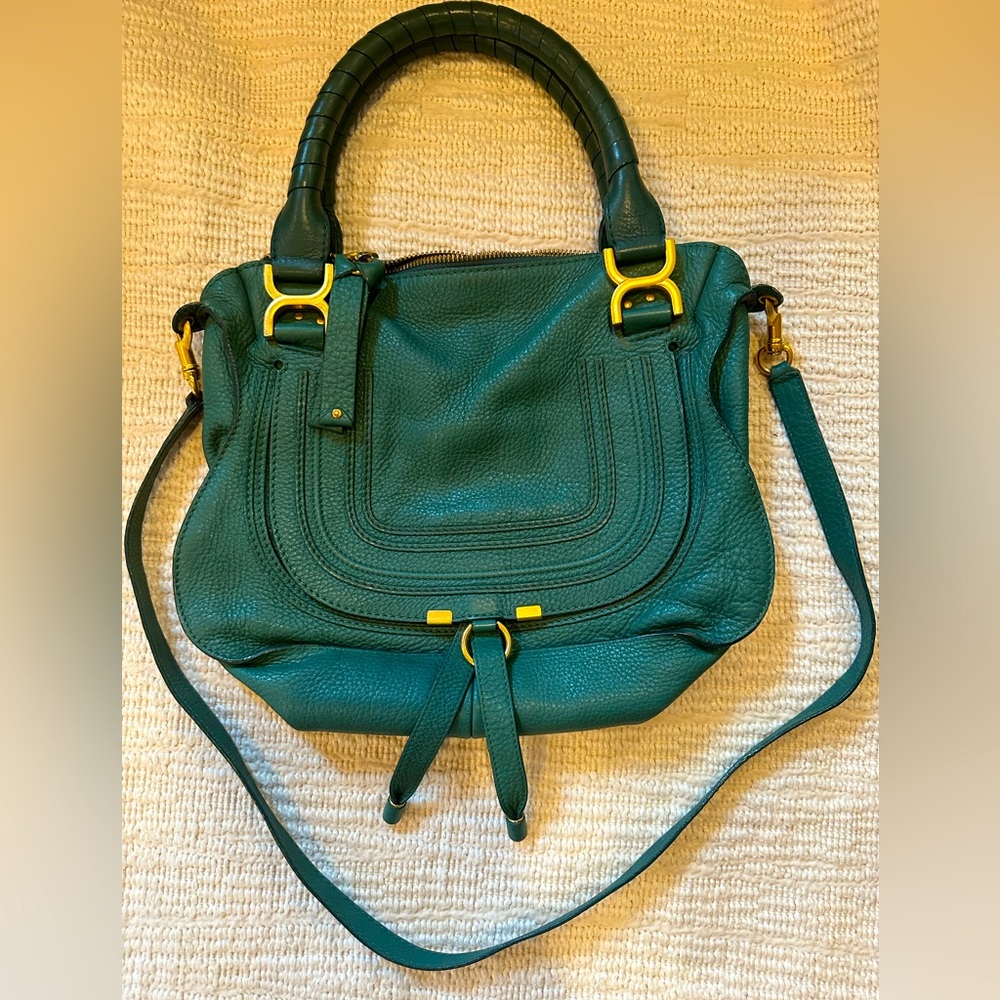 Chloe Marcie Green Handbag